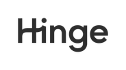 Logo van de datingapp Hinge