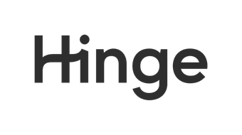 Logo van de datingapp Hinge