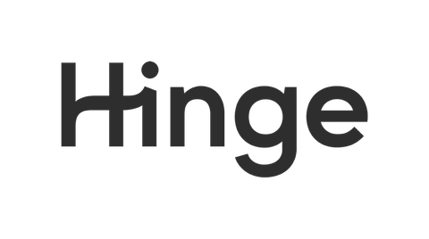 Logo van de datingapp Hinge