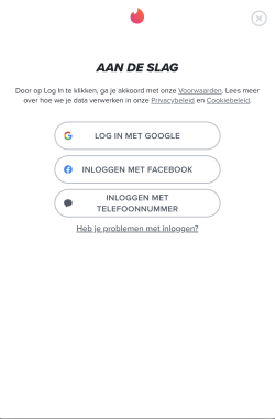 Tinder Inschrijven